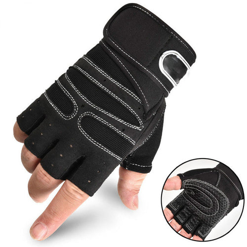Men's Gym Gloves Half Finger Cycling Gloves for Pro Fitness Weight Lifting