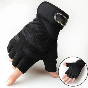 Men's Gym Gloves Half Finger Cycling Gloves for Pro Fitness Weight Lifting