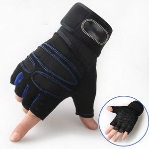 Men's Gym Gloves Half Finger Cycling Gloves for Pro Fitness Weight Lifting