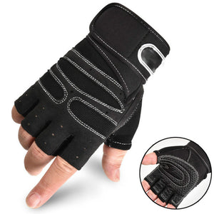 Men's Gym Gloves Half Finger Cycling Gloves for Pro Fitness Weight Lifting