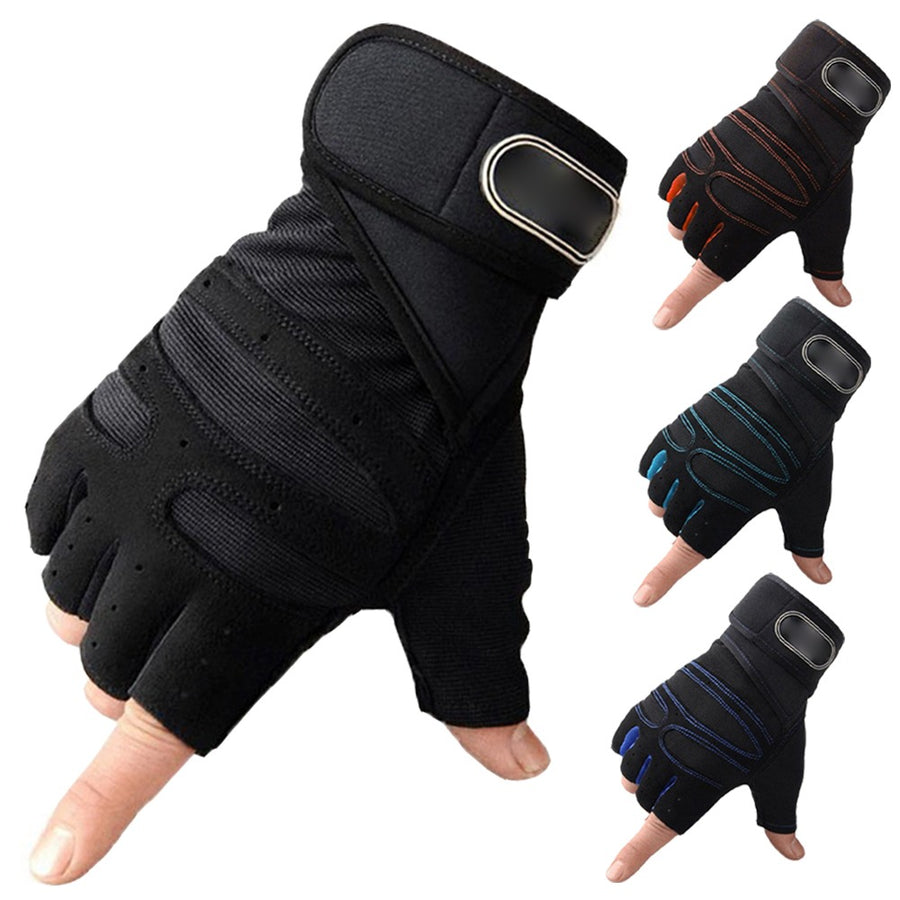 Men's Gym Gloves Half Finger Cycling Gloves for Pro Fitness Weight Lifting