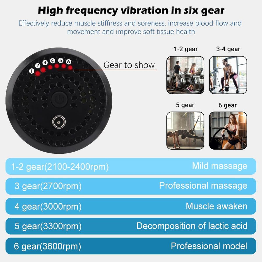 High-Quality 6-Speed Handheld Massager